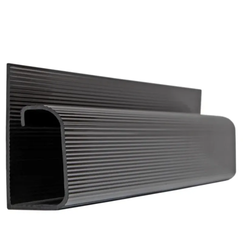 PVC Waterproof Cable Management Accessories J Channel Desk Cable Organizer Black Cable Protecter Under Desk Tv Background