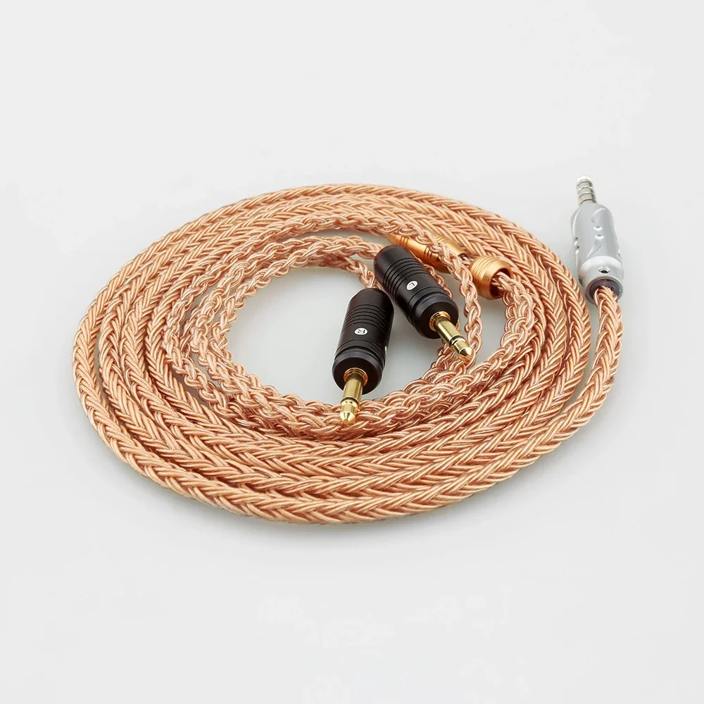 HIFI 16 Core 7N OCC Viborg 4,4mm, enchufe equilibrado, Celestee claro para auriculares ELEAR Focal, Utopia francesa, Cable de actualización de auriculares