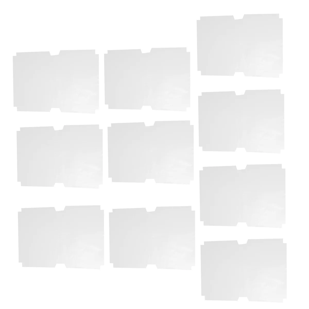 10 Pcs Transparent Book Cover Self-adhesive Protector Textbook Protective Covers DIY Props