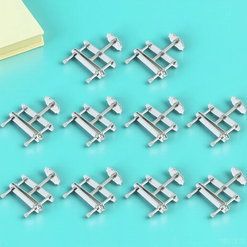 

10Pcs Galvanized Iron Swivel Screw Water Stop Clamp for Laboratory Tubing Adjustable Flow Control Sealing Clip Teaching