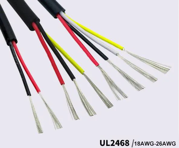 22AWG 20AWG 18AWG UL2464 4-жильный ПВХ Электрический кабель питания