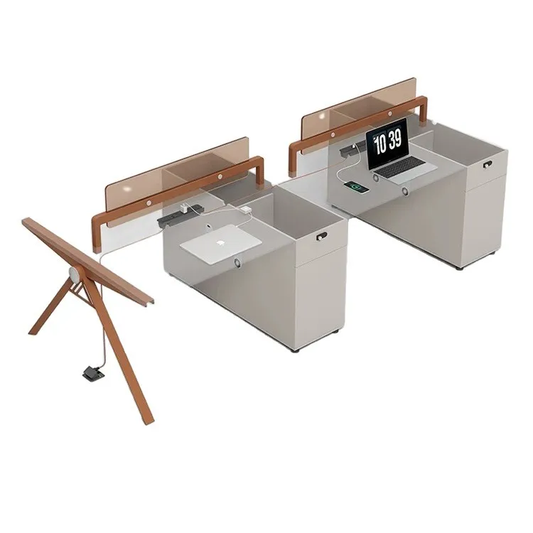 Staff desk and chair set Modern office furniture
