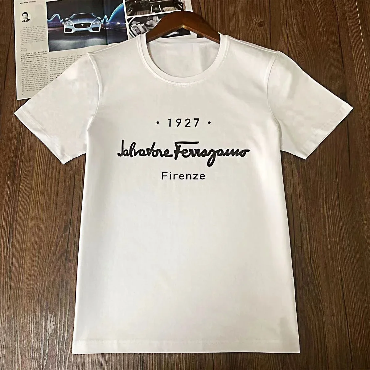 

Men's And Women's Summer Casual Short Sleeved Daily Fashionable Letter Printed O-Neck Trendy Comfortable Breathable Tops