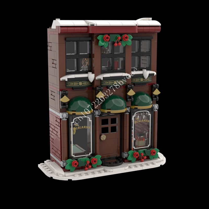 Christmas Bakery (40696)Creative Street View Character Model Building Blocks Education Assembly Model Toys Gifts Christmas Gift.