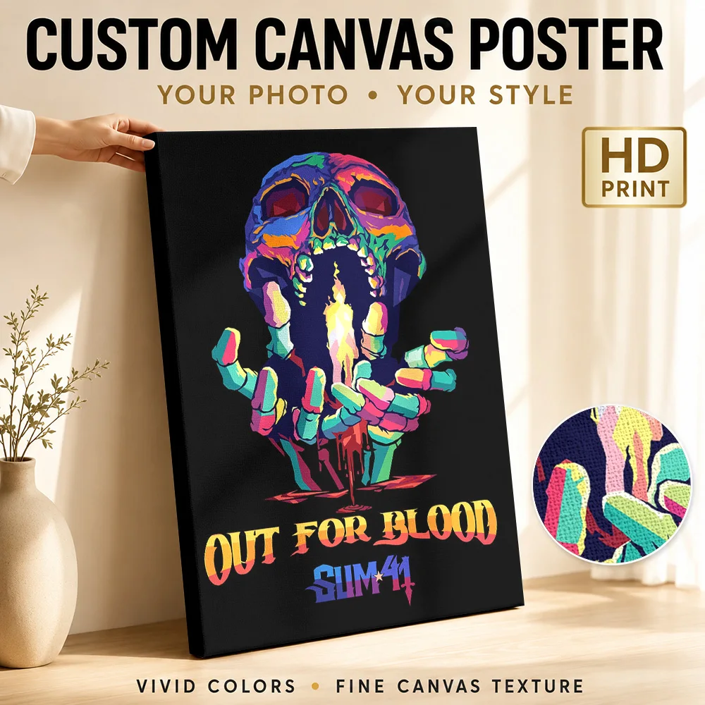 Chris Cornell Pop Art Portrait Canvas Print Poster Customized Photo Modern Aesthetic Wall Paintings Decoration for Dining Room