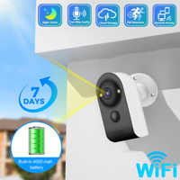 V380 PRO Mini Camera Wireless WiFi Outdoor Built-in Battery PIR Human Detection Video Monitor 5MP Home Surveillance Cameras