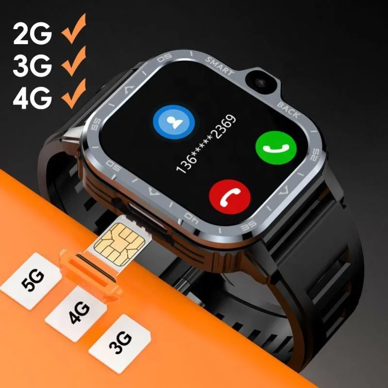 2024 New 4G Sim Card Android Phone Call Smart Watch Manufacturer 2.03 inch Camera Smartwatch WATCH ULTRA2 For Men Women