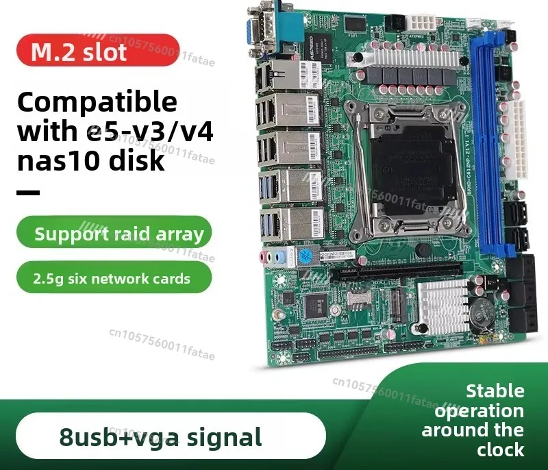 X99 اللوحة الرئيسية 6 شبكة توجيه ناعم ITX تخزين القرص الصلب القابل للتبديل السريع IPC E5 Server C612