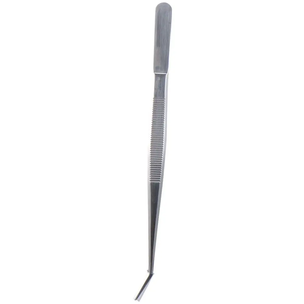 Pinzas curvadas de acero inoxidable para máquina de coser, herramienta de reparación multiusos para manualidades, alta calidad
