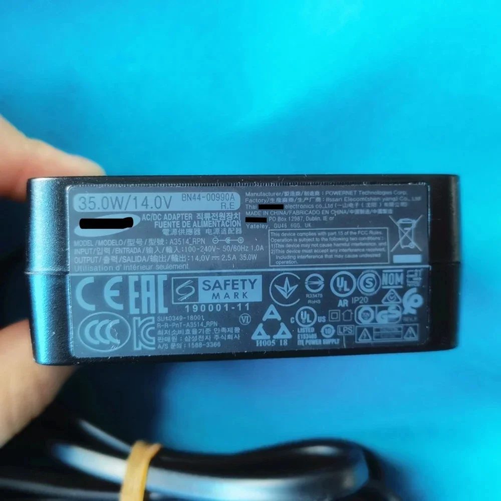 A3514-RPN 14V 2.5A 35W BN44-00990A Compatível com monitores Samsung Adaptador AC A3514_RPN LC27F398 LC27F390F LC24RG50FQN LC32F391FW
