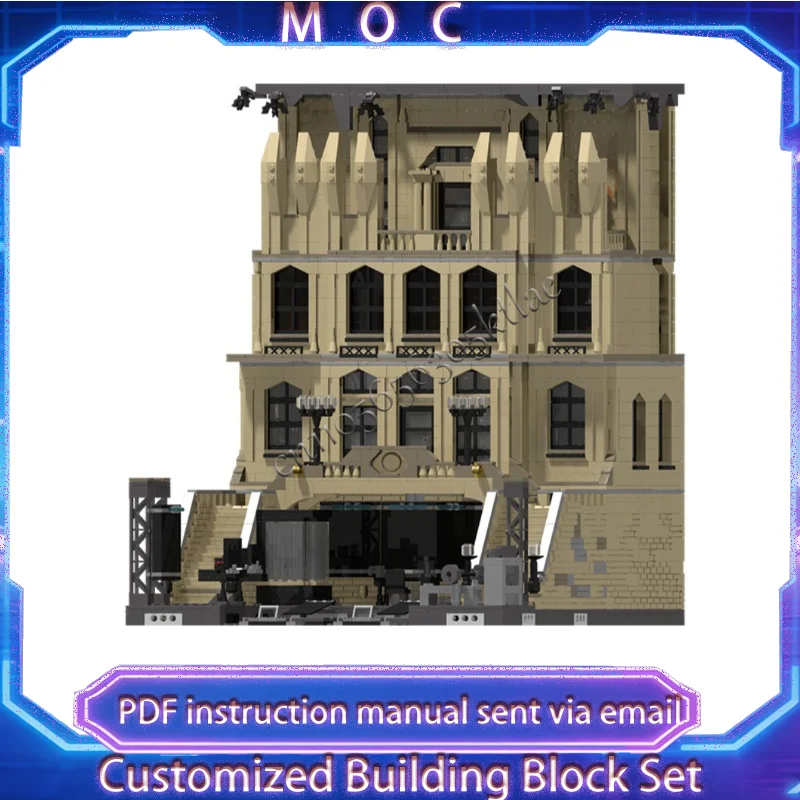 

New 4713 Parts MOC Famous Movie Series Skyscraper Model Building Block Bricks Creative Assembly Educational Toys Birthday Gifts