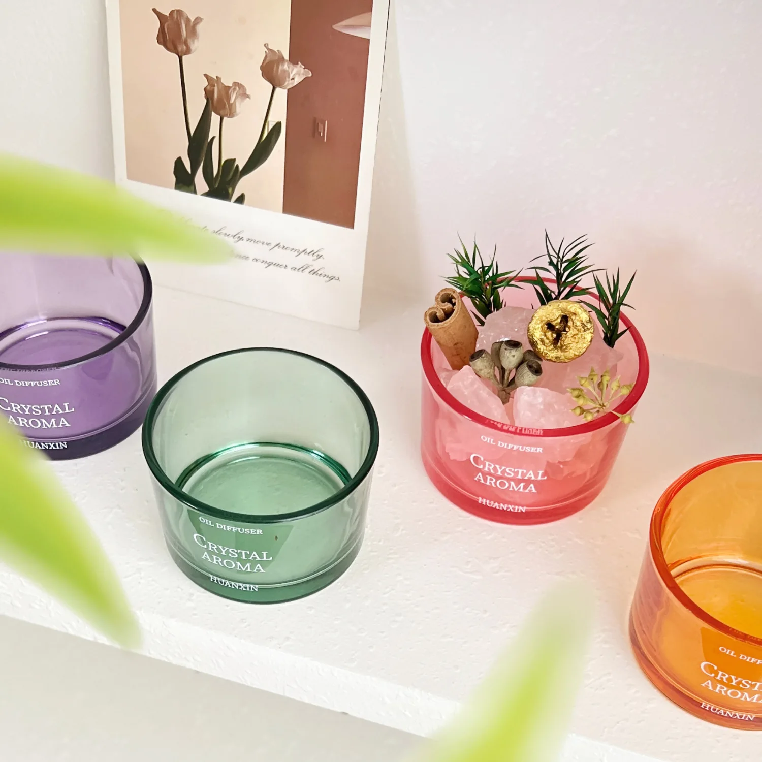 1pc Glass Candlestick Nordic Style Candle Container Minimalist Creativity Empty Jar Home Decor Bedroom Gift Party Decor Ornament