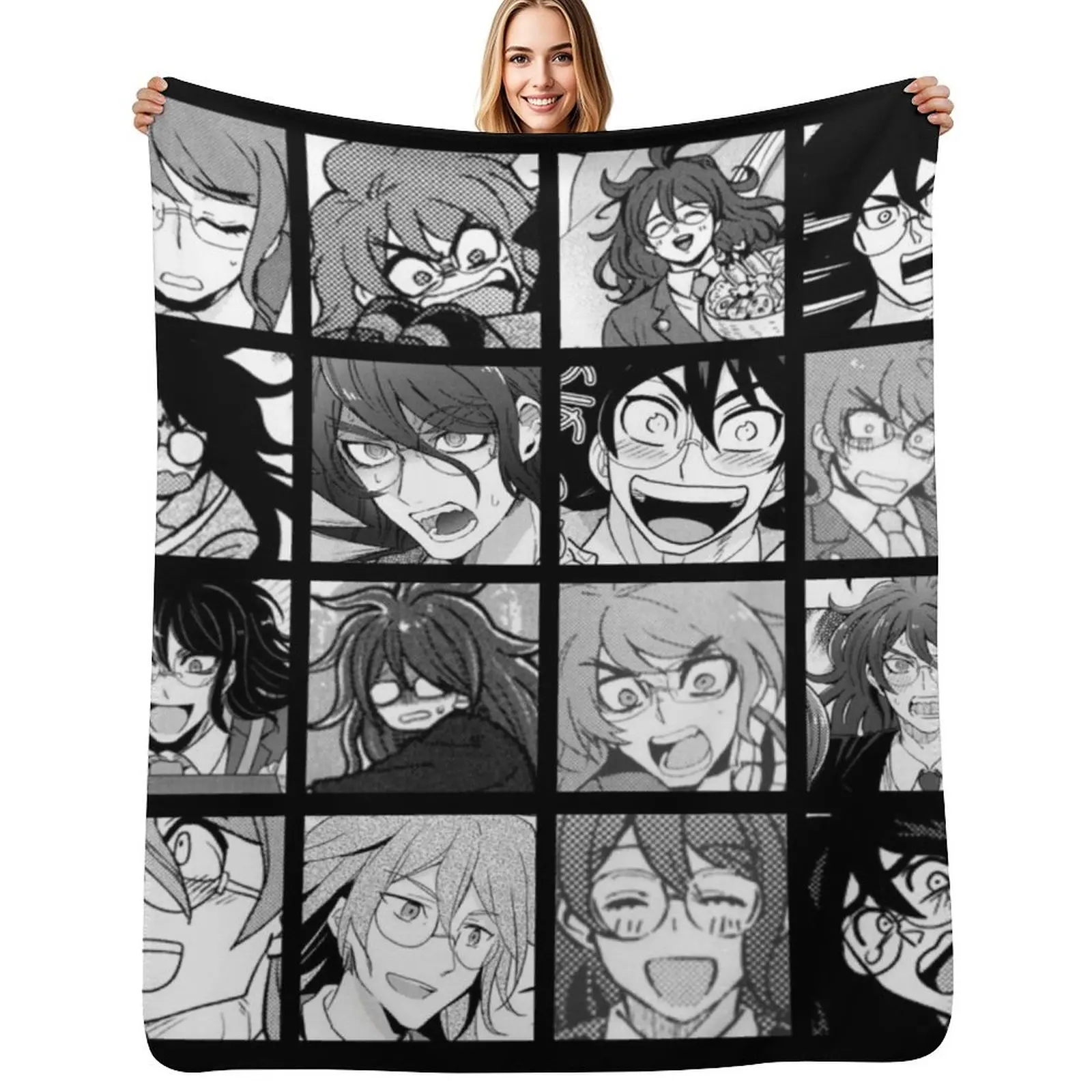 

Gonta Manga Collection Throw Blanket Faux Fur Soft Warm Blanket for Bed