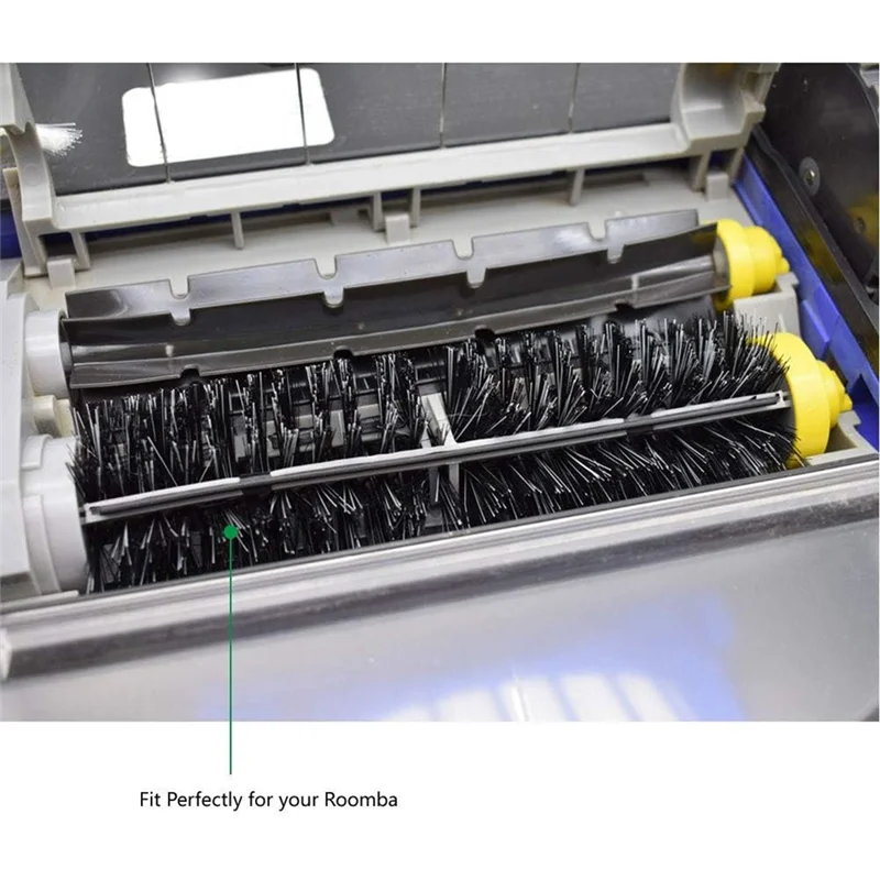 ABBK-فرشاة رئيسية للاستبدال لسلسلة Irobot Roomba 700 760 770 780 أجزاء المكنسة الكهربائية ذات شعيرات وفرشاة خافق مرنة