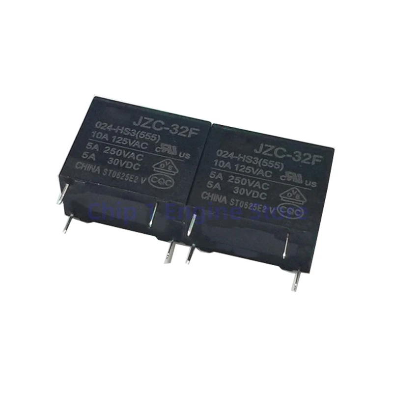 5PCS Original relay JZC/HF32F-005-HS3 JZC/HF32F-012-HS3 JZC/HF32F-024-HS3 4 Pin 10A normally open