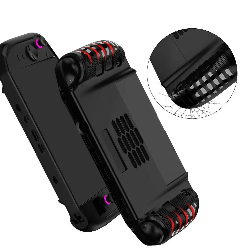 Für Legion Go 2, weiche TPU-Schutzhülle, kratzfester Griff, Spielkonsolen-Schutzhülle mit Ständer, ergonomischer Griff