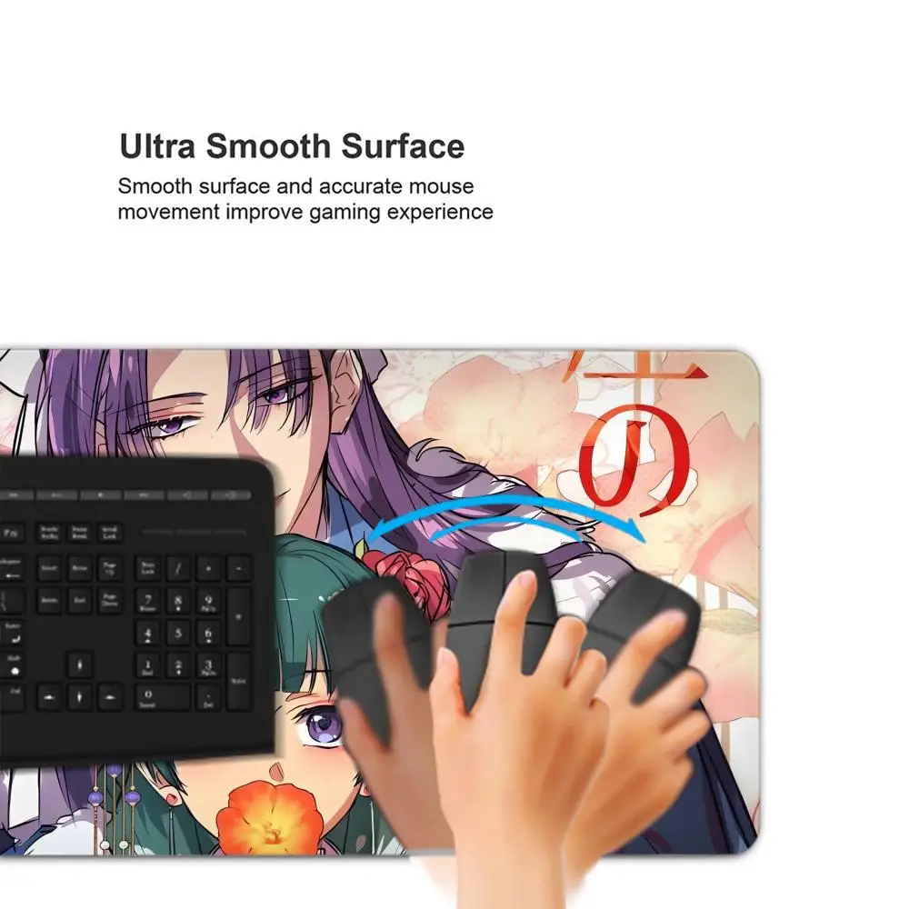Apothecary Diaries Anime Gamer XL Computer HD Home Mousepad XXL Mouse Mat Natural Rubber Non-Slip Carpet Table Mat Mouse Mat