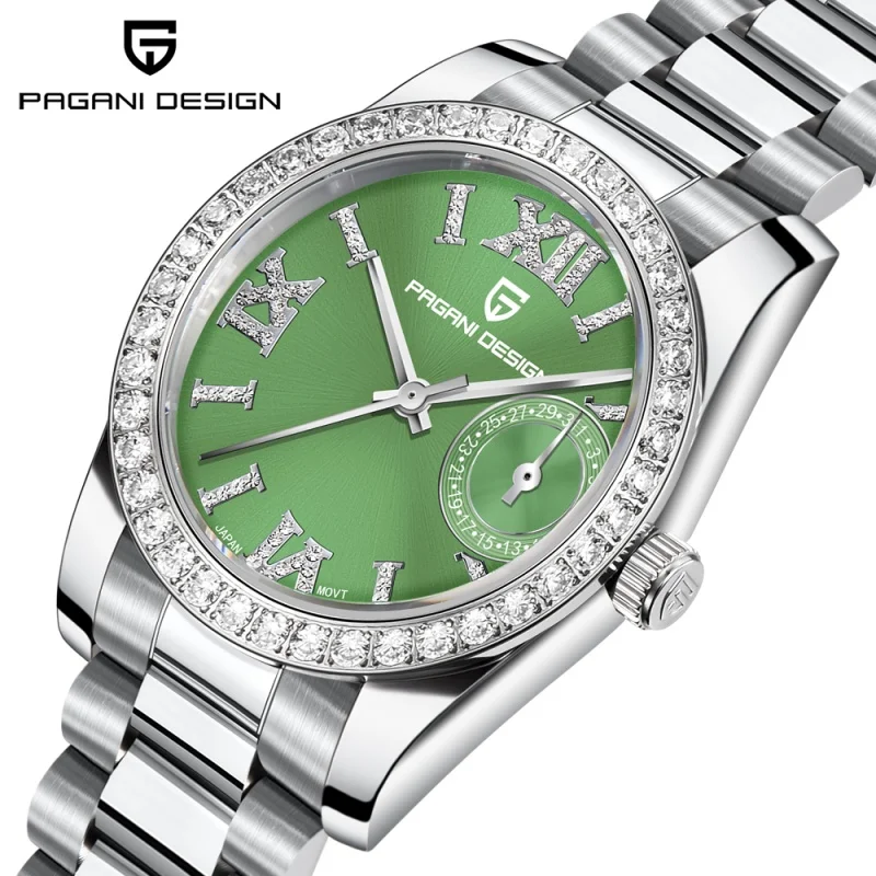 

PAGANI DESIGN 1766, новые женские наручные часы, элегантные роскошные кварцевые часы для женщин, модные водонепроницаемые часы, сапфировые зеркальные часы