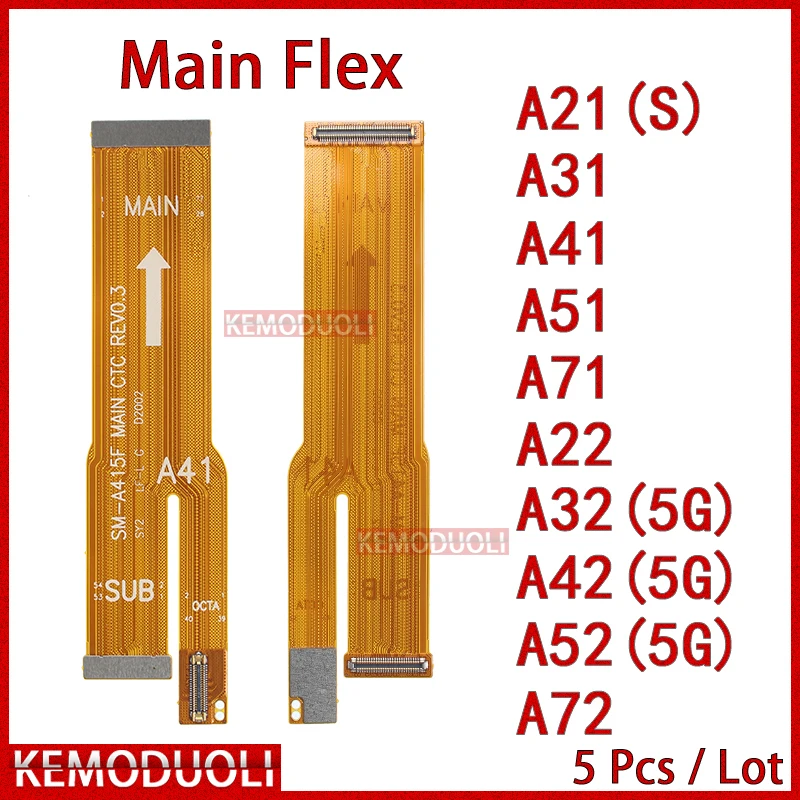 

5 Pcs/Lot Motherboard Connector Cable for Samsung Galaxy A22 A32 A42 A21S A31 A41 A51 A71 A52 A72 A21 4G 5G Main Board Flex