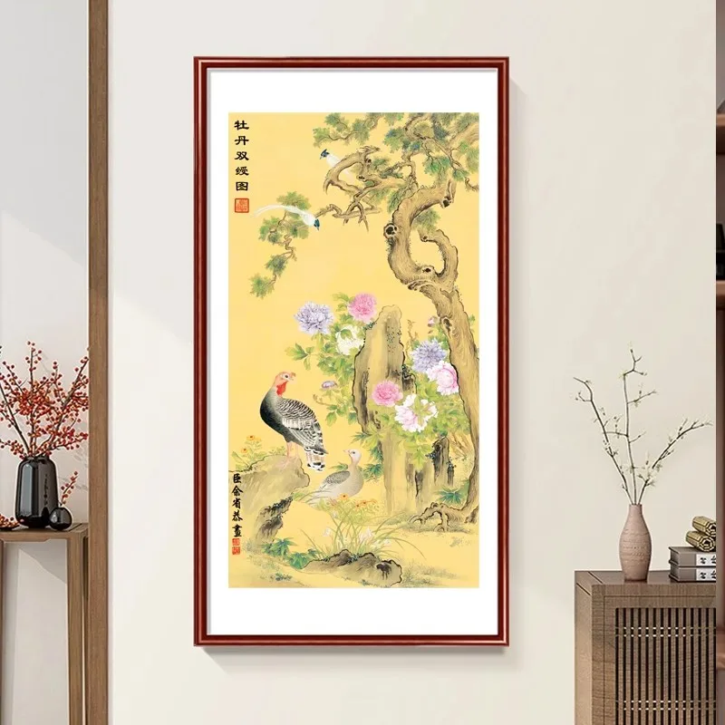 Chinese Famous Painting Needlework,DIY 11CT Cross Stitch Set Full Embroidery Kit, Printed Cross-stitch Gift, Home Wall Decor New