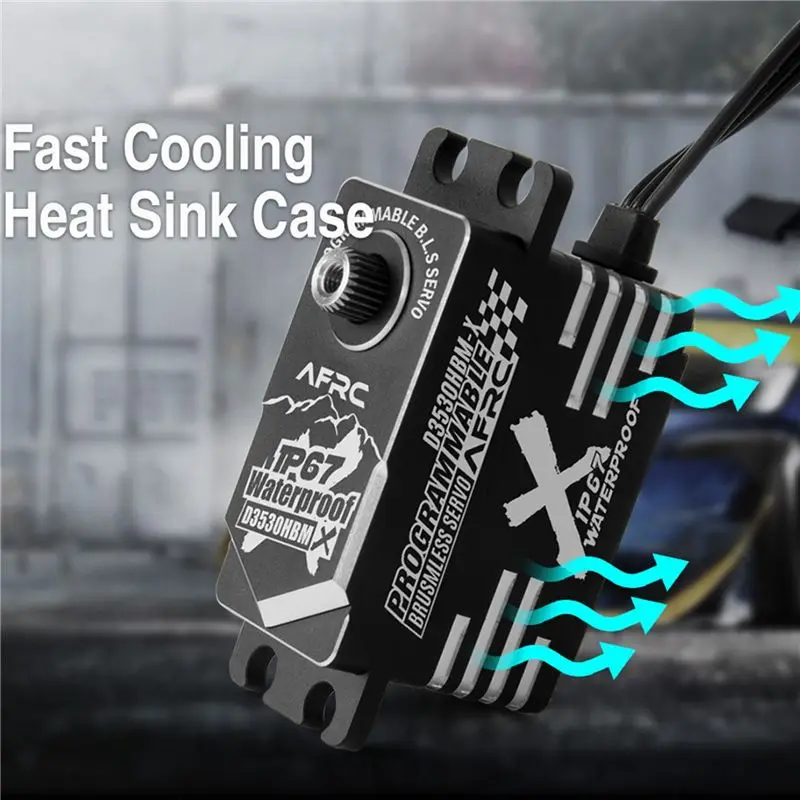 3X AFRC D3530HBM-X Programmable Brushless Smart Servo Magnectic Sensor Waterproof Steering Gear B