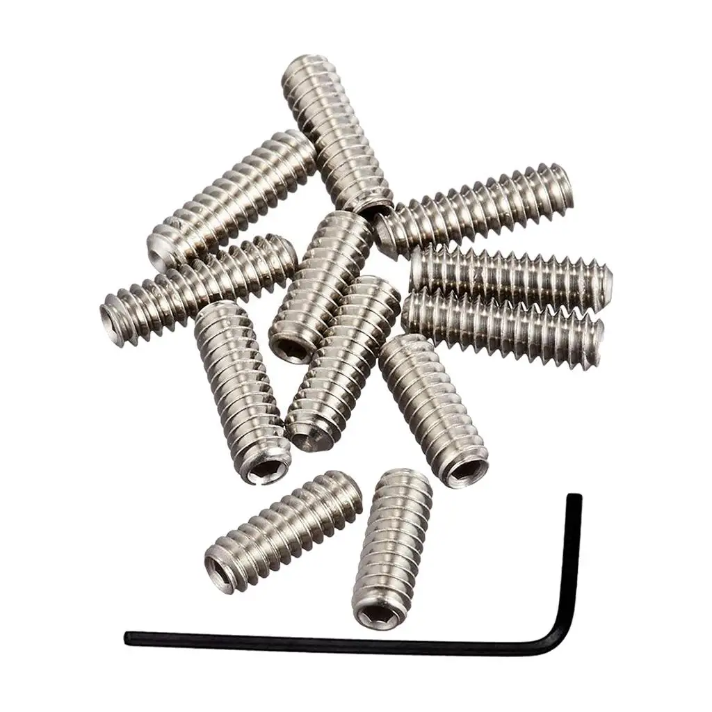 الغيتار الكهربائي جسر اهتزاز الارتفاع ضبط مسامير ل ST/TL باس الغيتار لتقوم بها بنفسك أدوات Luthier أجزاء Accs النيكل #3