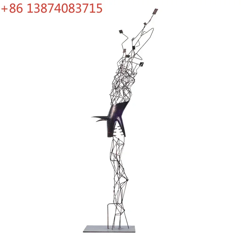 

Yuju Creative Geometric Animal Artwork Lucky Deer Sculpture Commercial Space Model Room Hotel Floor Aisle Decoration