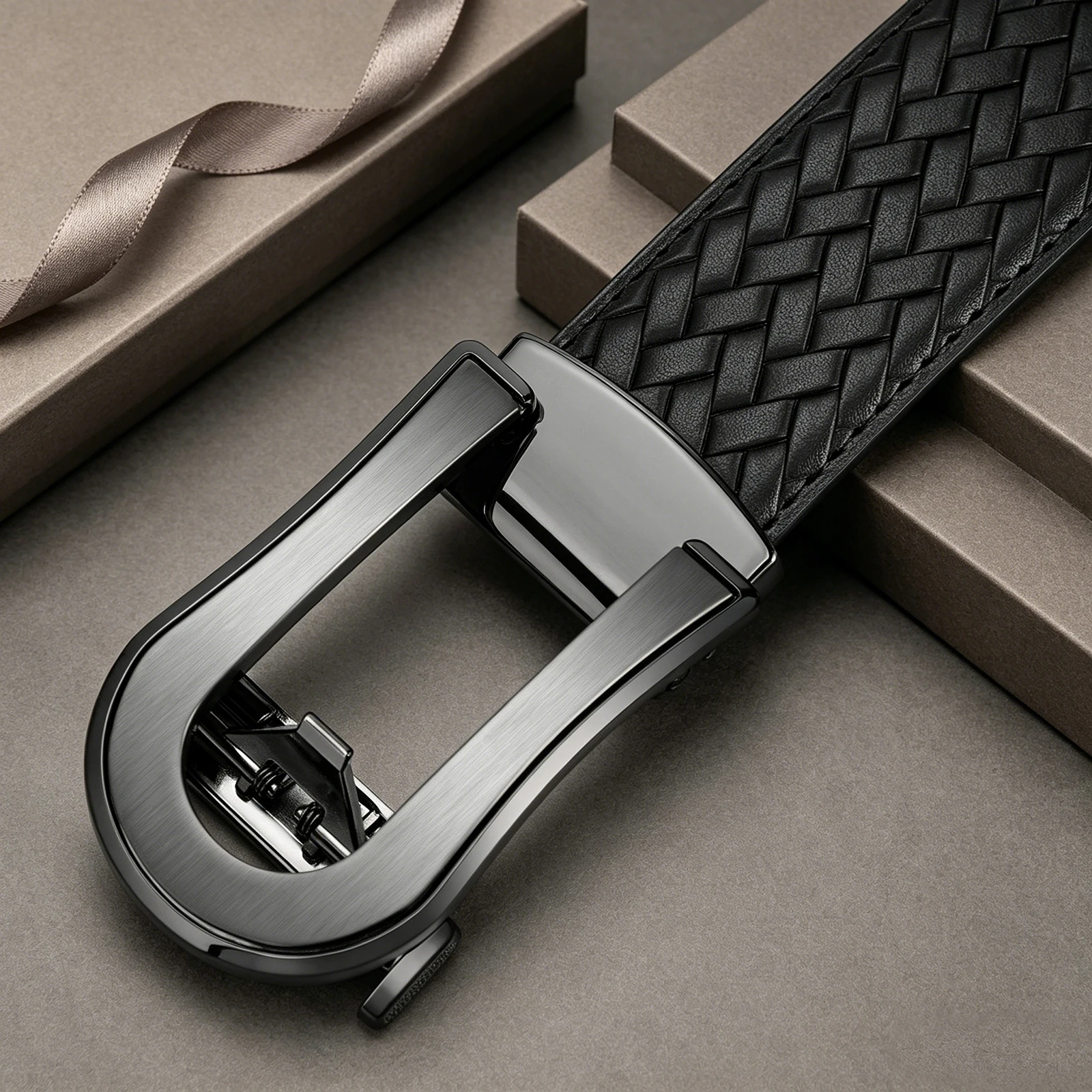 Luxury Brand Men's Casual Fashion Belt Cowhide Alloy Automatic Buckle Multi-Functional Trendy Men's Accessory
