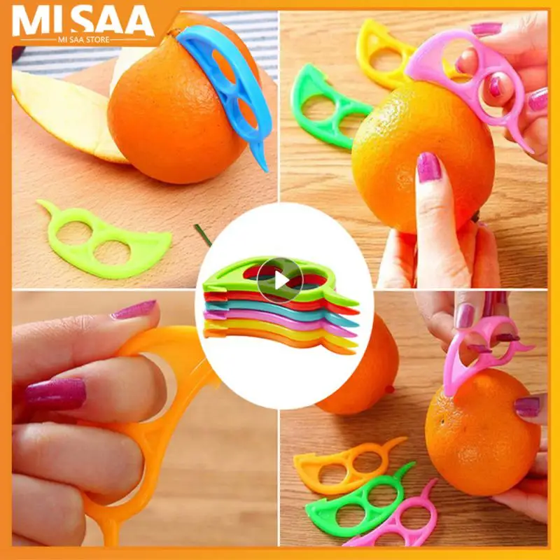 Fruit Orange Citrus Peeler Plastic Fruit Slicer Portable Manual Peeling Potatoes Zesters Easy To Use Tools Kitchen Accessories