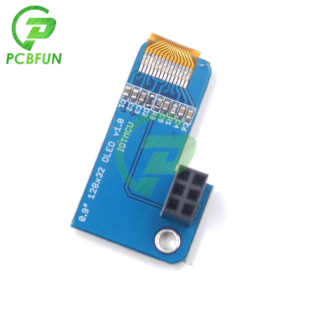 Para pioled i2c 0.91 polegadas oled 128x32 módulo de exibição de tela azul para rpi raspberry pi 1, b +, pi 2, pi 3 e pi zero