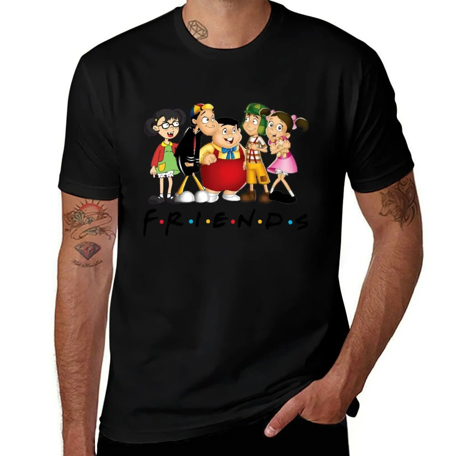 

F.R.I.E.N.D.S - El Chavo del Ocho T-Shirt Work Style Casual T-Shirt