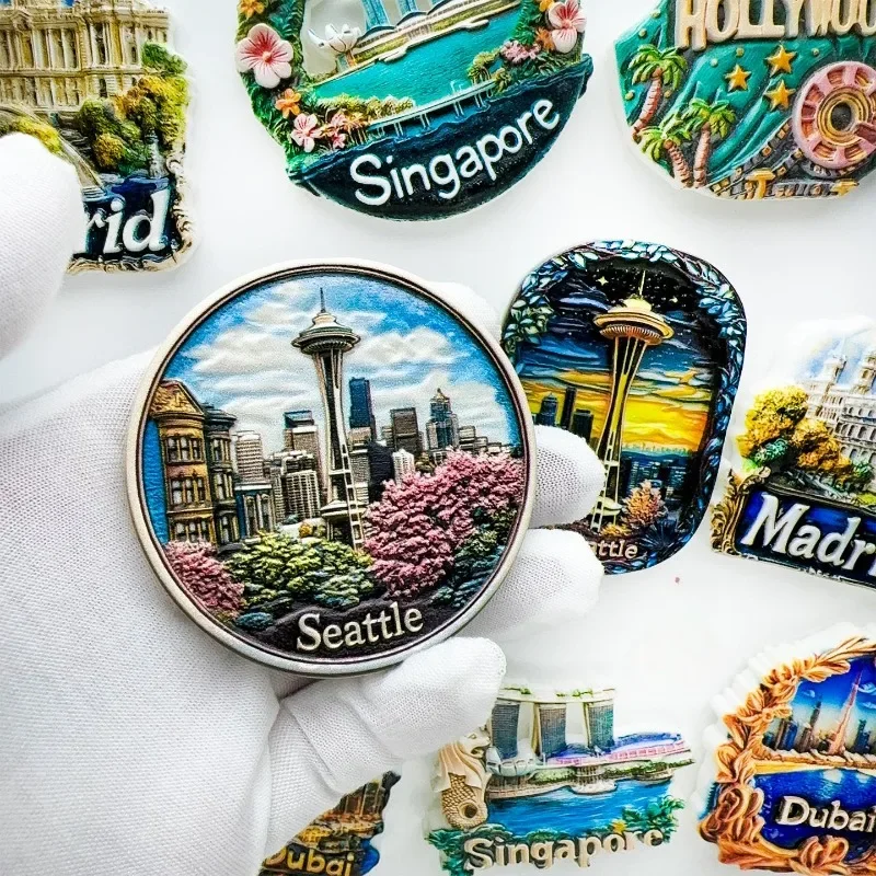 America Souvenirs Seattle Fridge Magnets United States Space Needle Niagara Falls Fridge Stickers Home Decor Wedding Gifts