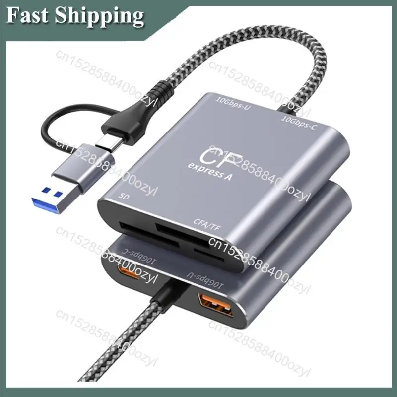 

August Cfexpress 3In1 USB3.2 Gen2 10 Гбит/с USB-C Hub Typea SD TF Высокоскоростной кард-ридер A