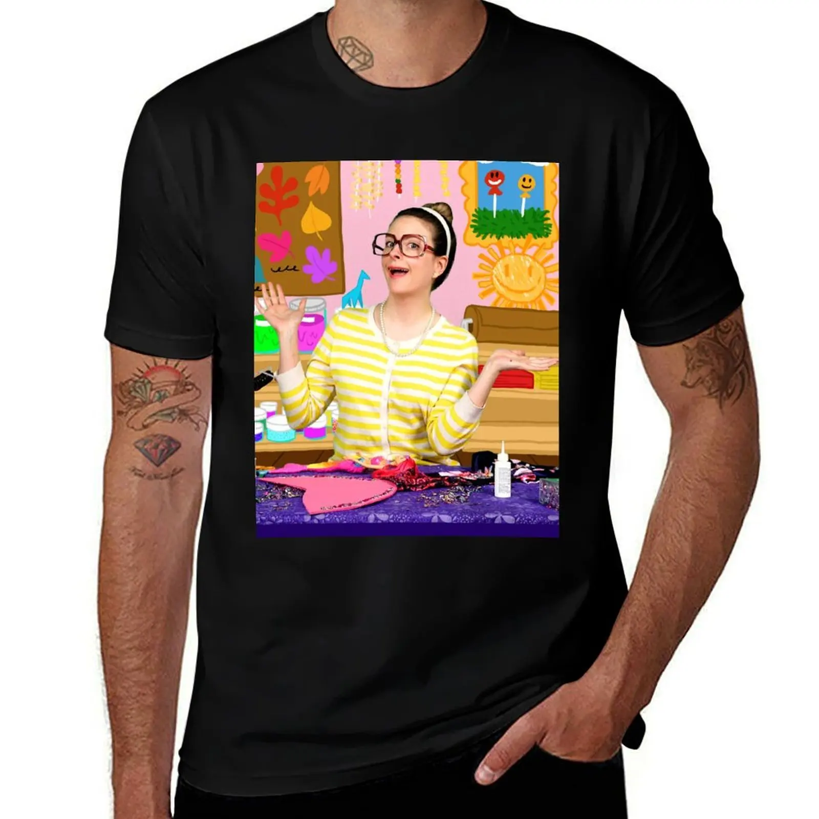 Crafty Carol Arts Camp Cool School T-Shirt Halloween Theme T-Shirt
