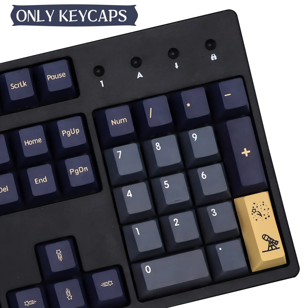 Teclado Mecânico Cap Key, PBT, DYE-Sublimação, GMK, Stargaze, Perfil Cereja, Interruptor MX, RK61, RK61, RK61, RK84, 87, 980, 104