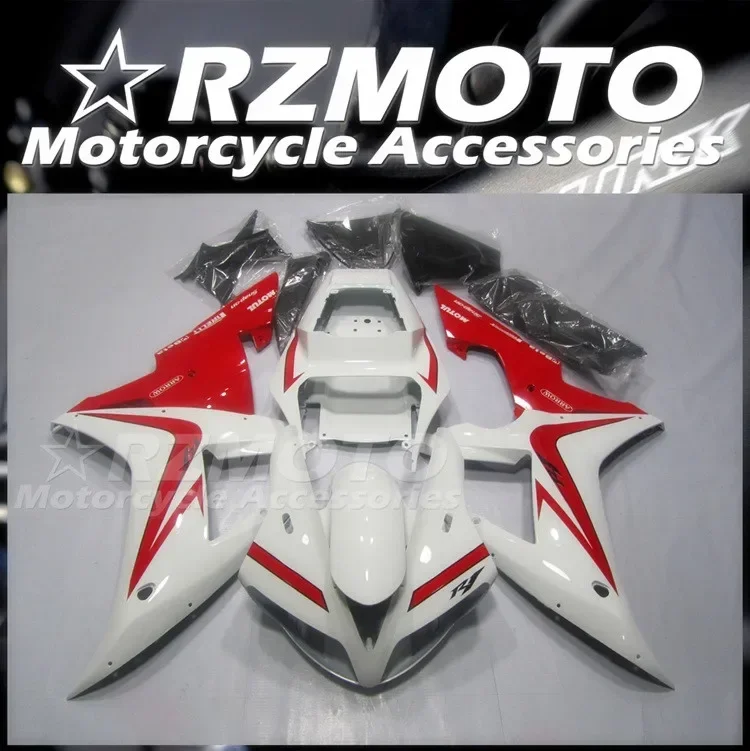 

4Gifts New ABS Whole Motorcycle Fairings Kit Fit For YAMAHA YZF-R1 2002 2003 02 03 Bodywork Set White Red