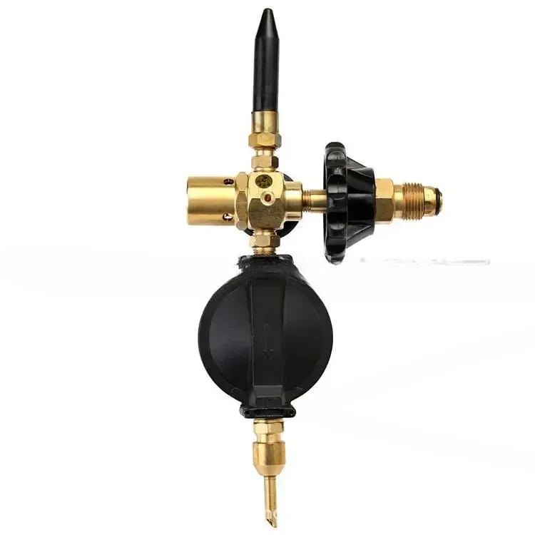 Outlet Helium Inflation Balloon Pressure Reducing Valve Helium Inflation Tool G5/8,CGA580 All Copper Large Double