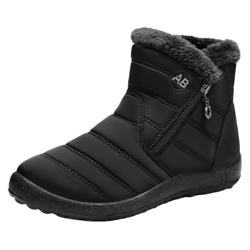 أحذية نسائية أحذية قطنية أحذية قطنية طويلة مع صوف سميك دافئ وعالي الجودة أحذية نسائية أحذية شتوية للثلج #3