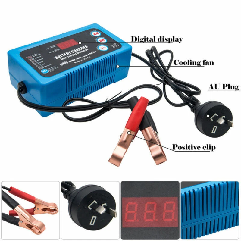 Intelligent 12V Motorcycle Motorbike Battery Charger Automatic Smart Trickle AU