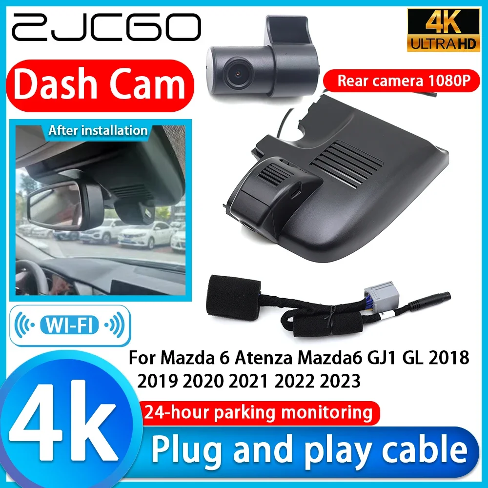 

Video Recorder 4K UHD Plug and Play Car DVR Dash Cam For Mazda 6 Atenza Mazda6 GJ1 GL 2018 2019 2020 2021 2022 2023