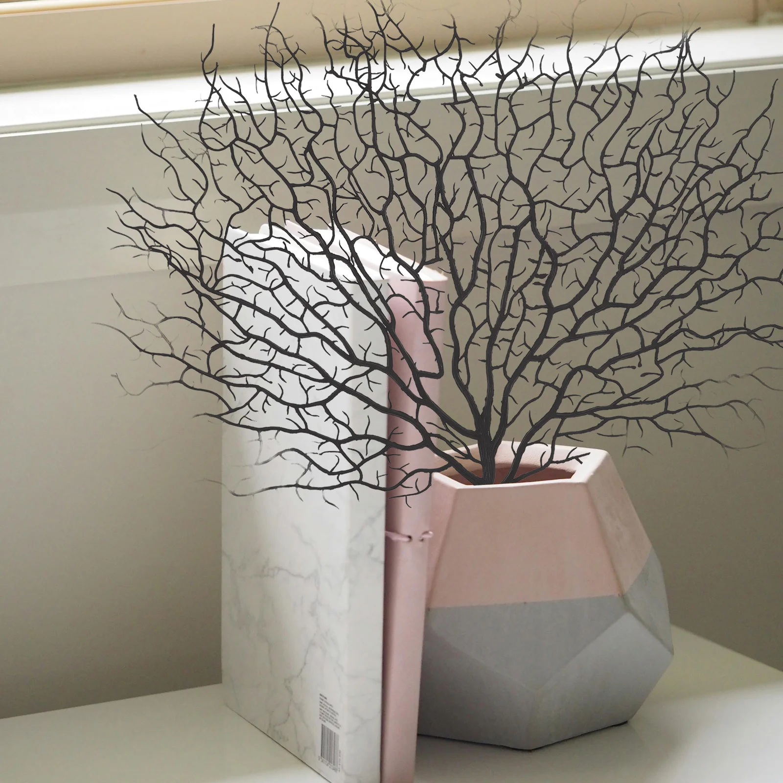 

Corals Artificial Branch Fish Tank Decorations Branches for Vase Black Pvc Decorative