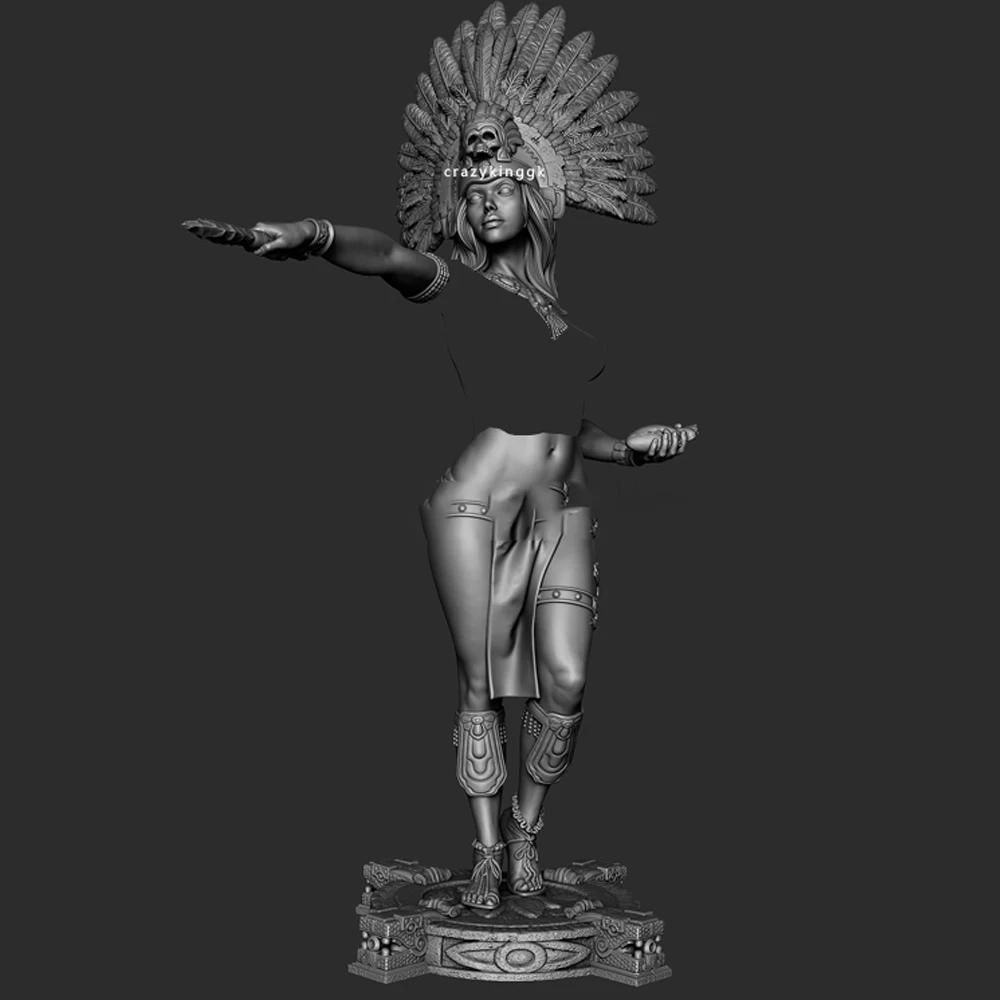 Resin Model figure, GK, 1/24 Priestess, Fantasy theme, Unassembled and unpainted kit