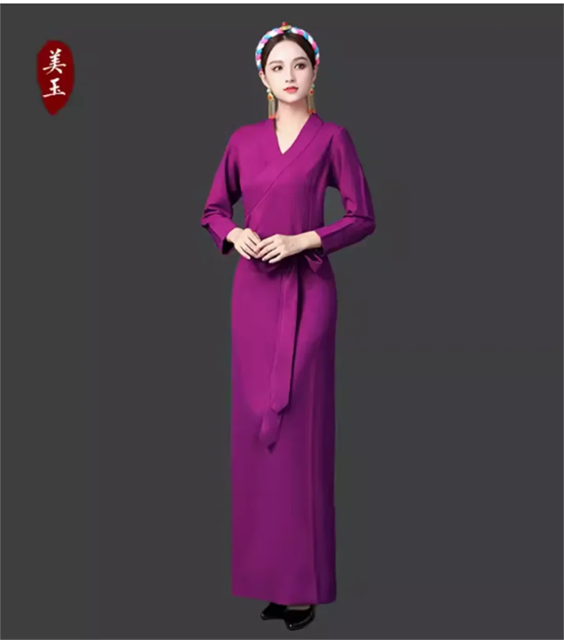 중국 민족 스타일 티베트 댄스 공연 의상, 티베트 스타일