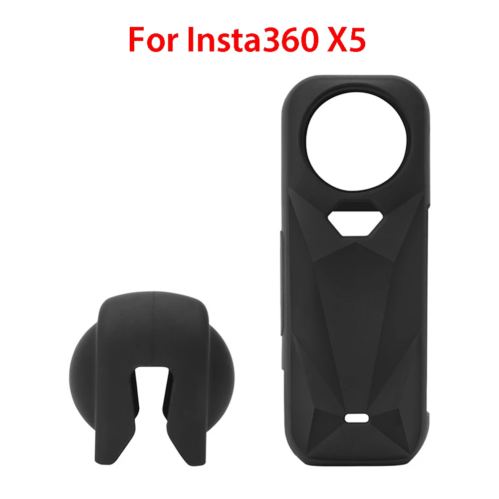 

For Insta360 X5 Silicone Protective Case Anti-Dust Waterproof Panoramic Camera Lens Protective Cover Accessories