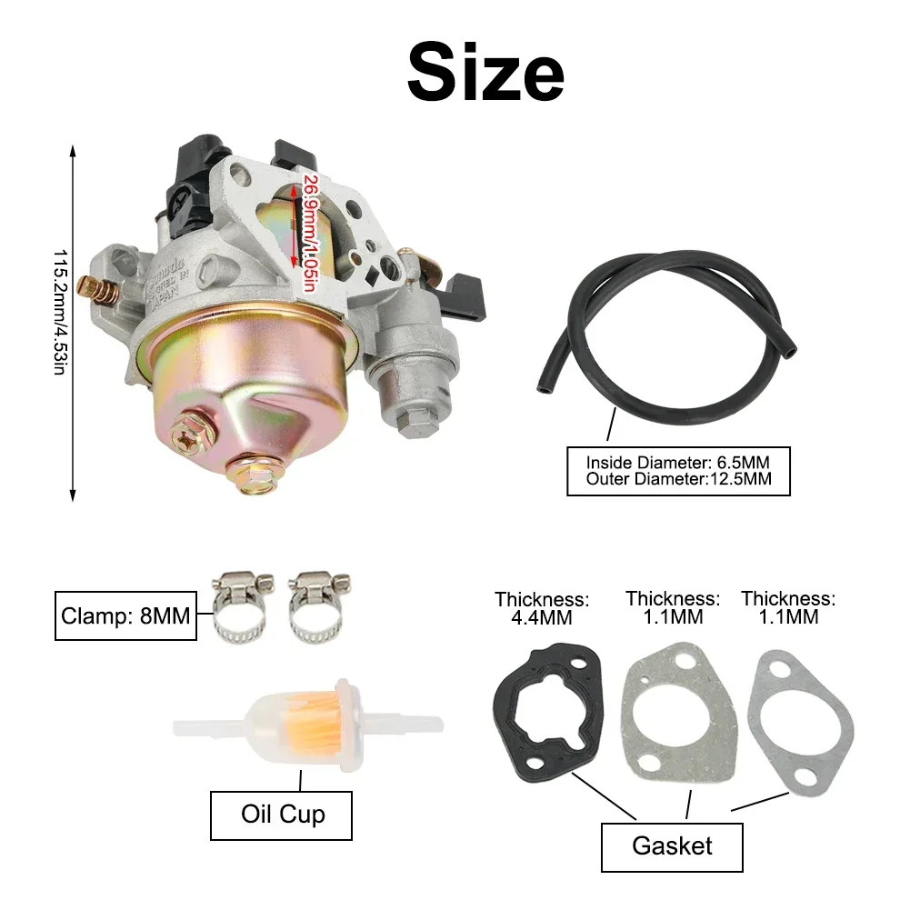 Generator Mower Lawn Mower Parts Carburetor Carb Kit #16100-ZF6-V01 11HP 13HP 16HP Carburetor Carb For GX270/GX340/GX390/GX420