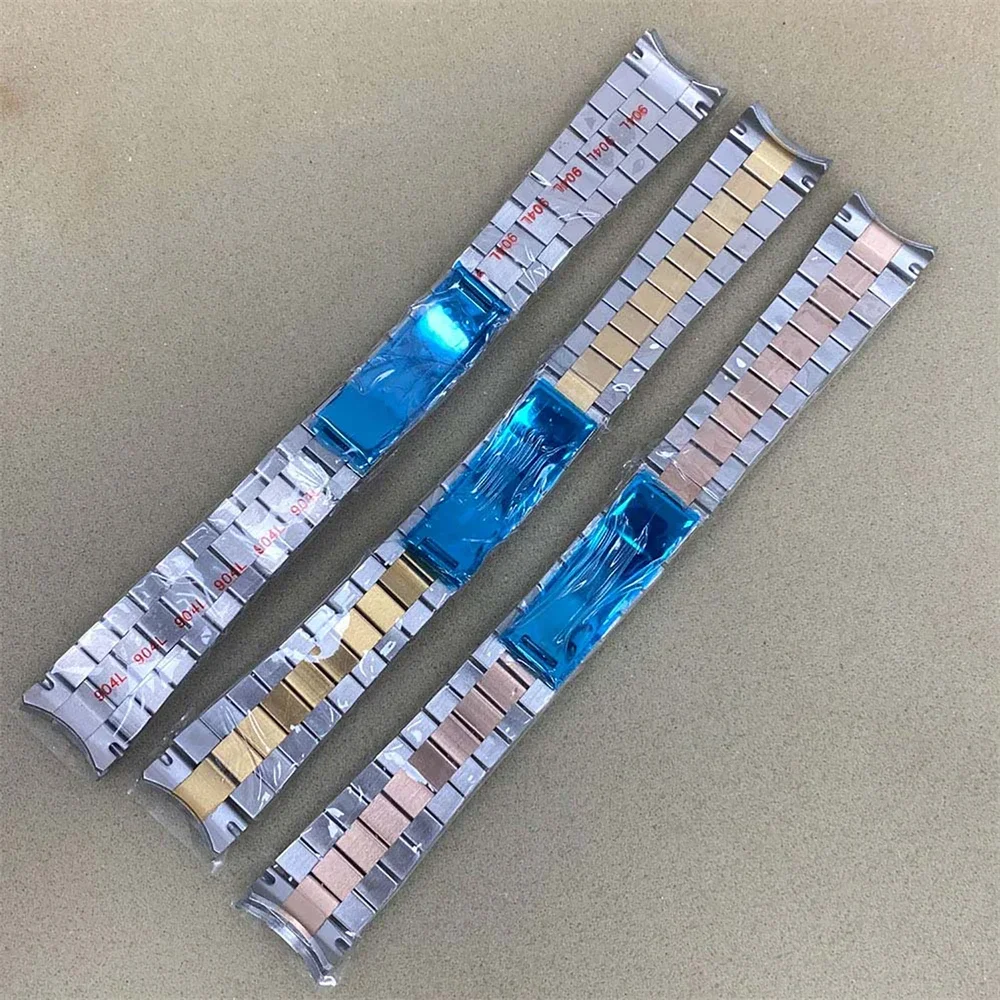 Unikalna konstrukcja wysokiej jakości 20mm męski pasek do zegarka paski do zegarków ze stali nierdzewnej wymiana akcesoriów do zegarków nowy DIY