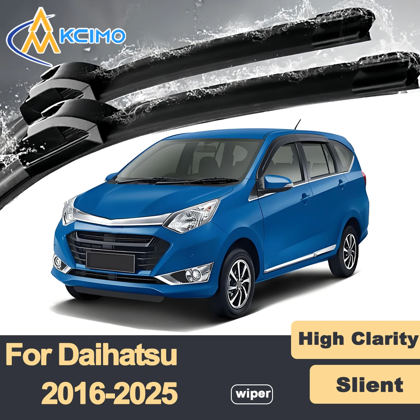 

Premium Rubber Durable Silent Windshield Wiper Blades 2pcs for Daihatsu Sigra B400 2016-2025 Toyota Calya Front Wiper Blades Set