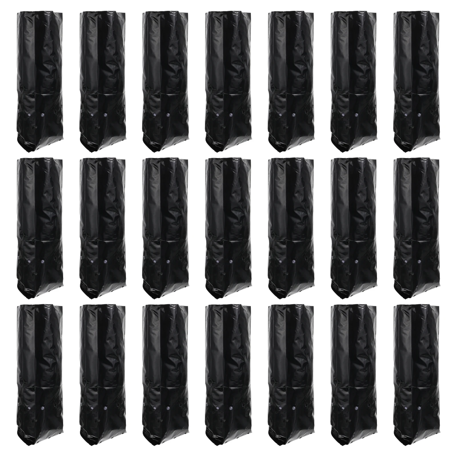 

100pcs Seedling Bags Plastic Nursery Bag Grow Plant Pouch Lightweight Durable PE Material Breathable Gardening for Flowers