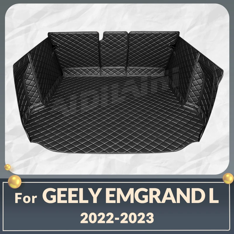 

Auto Full Coverage Trunk Mat For GEELY EMGRAND L 2022 2023 Car Boot Cover Pad Cargo Liner Interior Protector Accessories