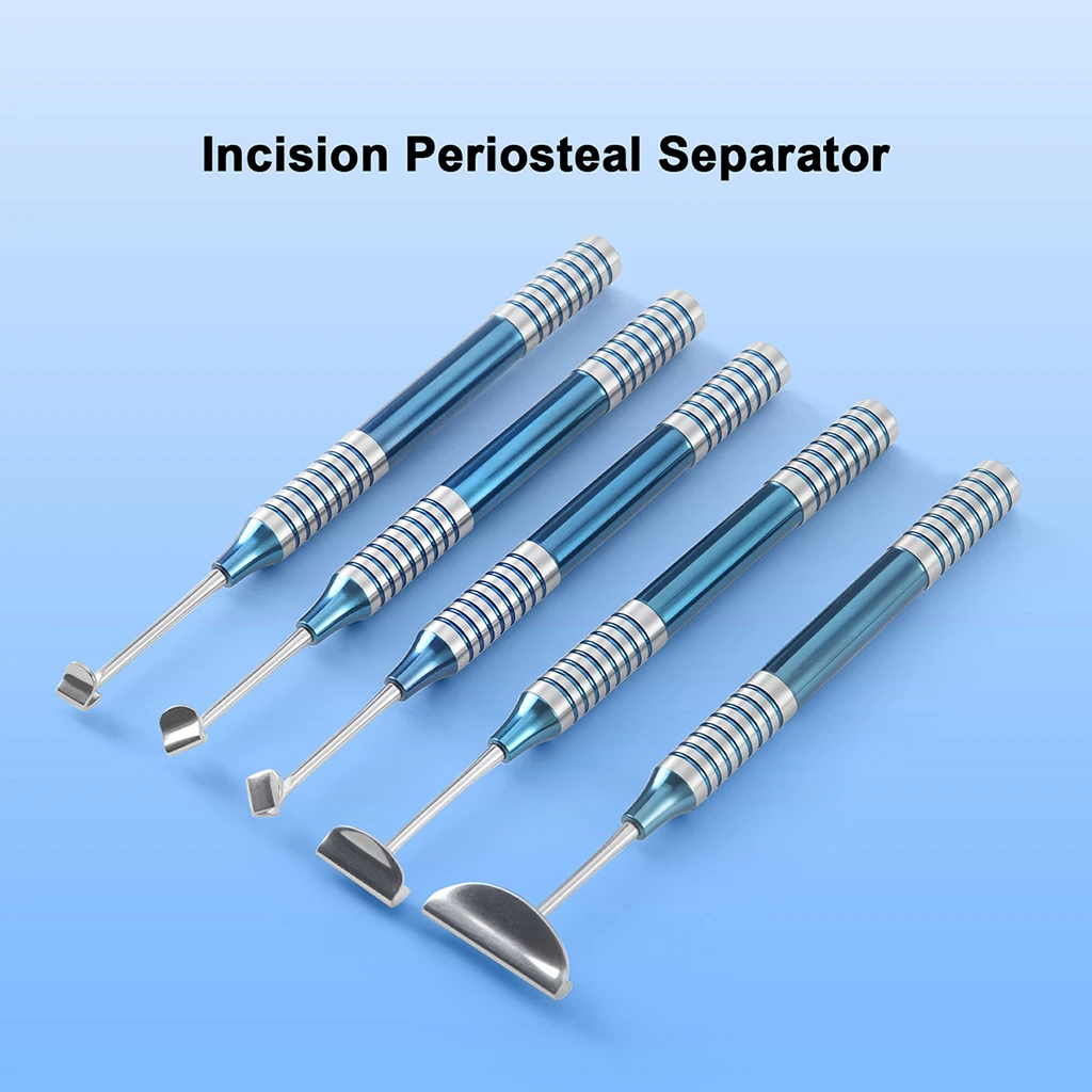 5-teiliges Set AZDENT Dental Periosteal Elevator Separator für Weichgewebe-Implantat-Kit, chirurgische Lingualflap-Werkzeuge aus Edelstahl – Detail 1